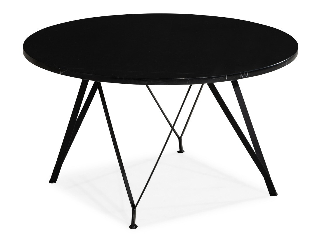 Mesa para revistas In Living 352 (Mármore preto + Preto)