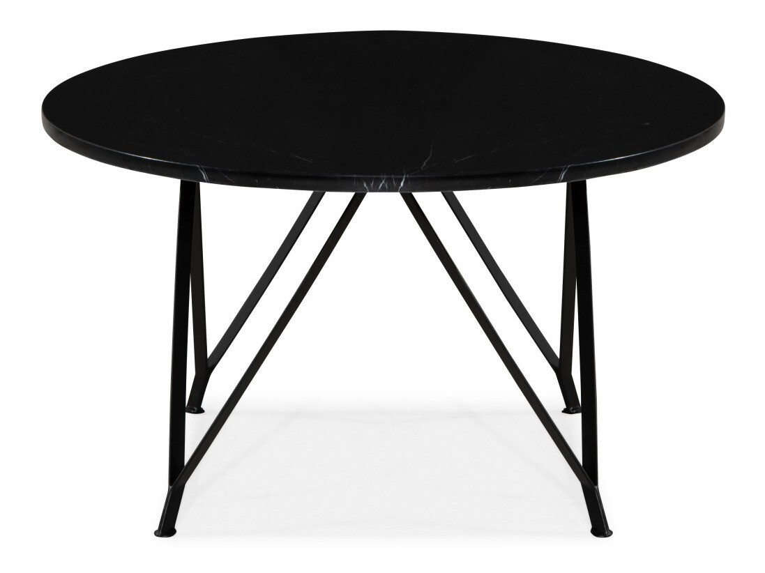 Mesa para revistas In Living 352 (Mármore preto + Preto)