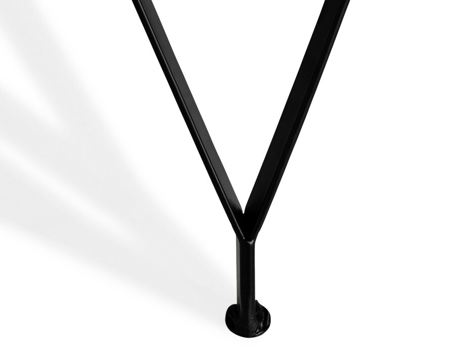 Mesa para revistas In Living 352 (Mármore preto + Preto)