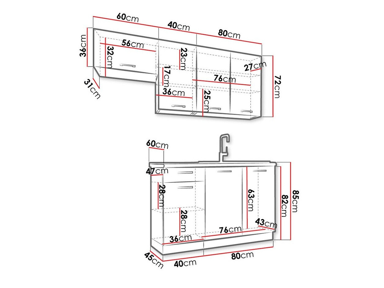 Conjunto para cozinha Trenton 172