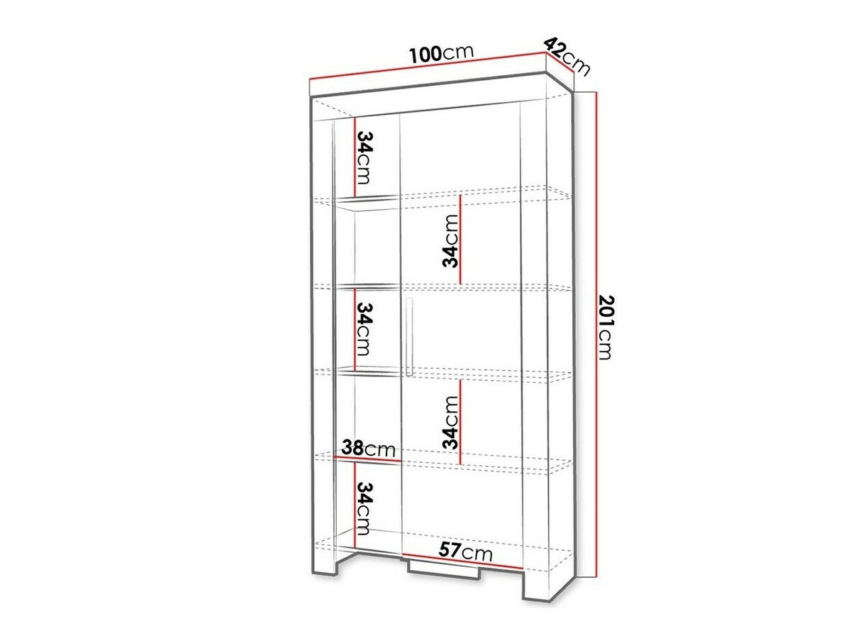 Estante Melfeli 102 (Carvalho sonoma)