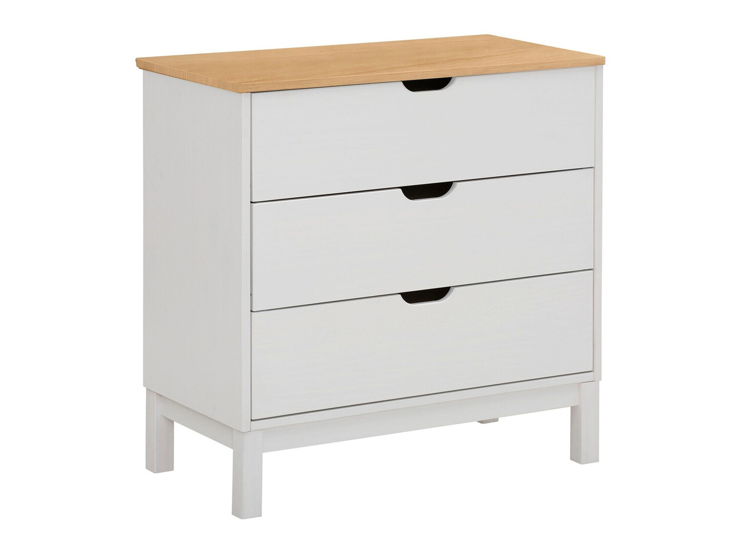 Cómoda Denton 544 (Branco + Castanho)