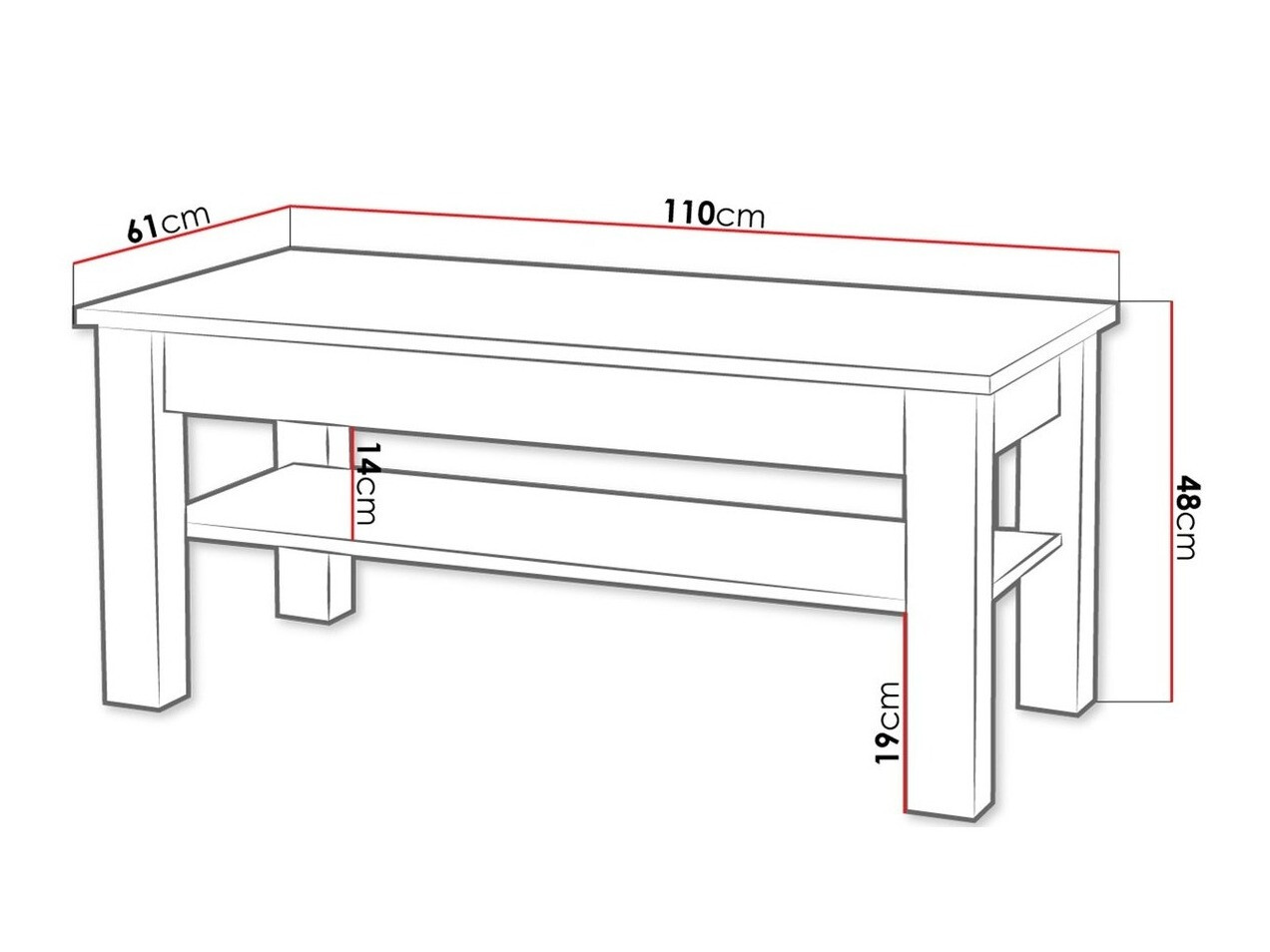 Mesa para revistas Melfeli 116 (Milanão carvalho)