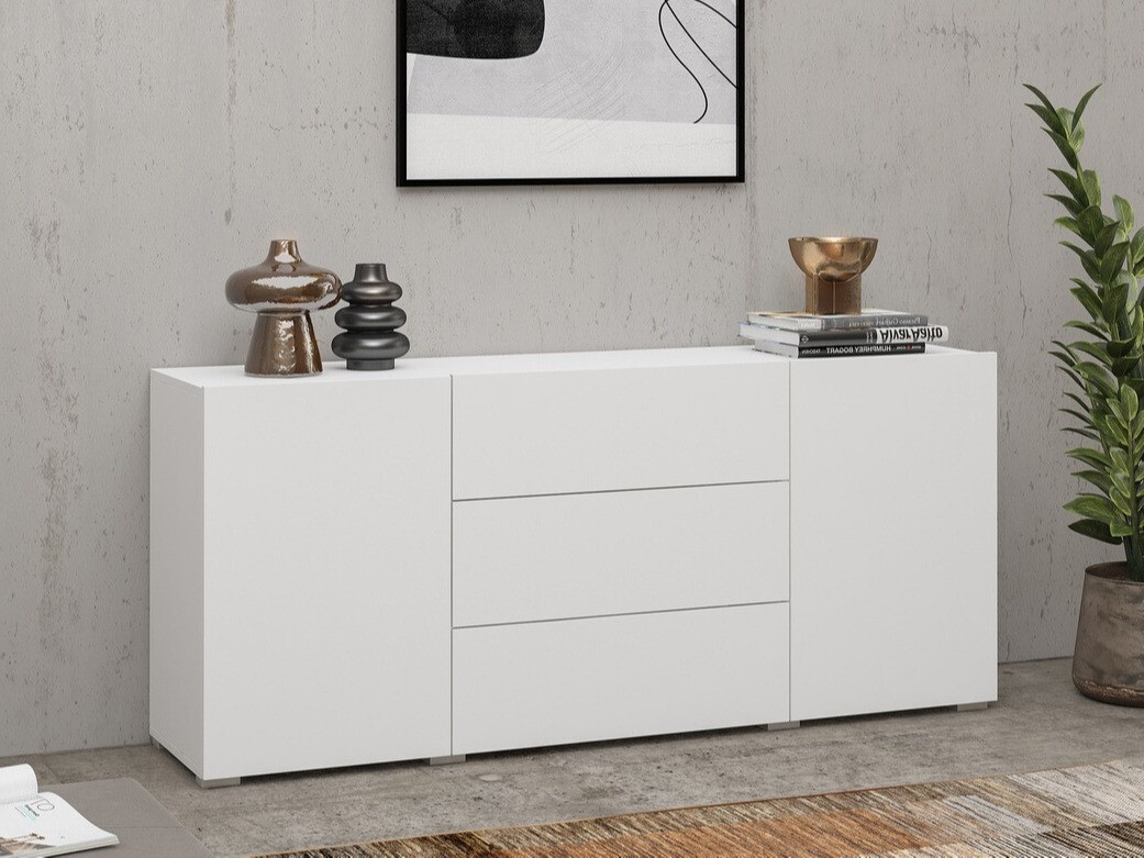 Cómoda Revmiru 103 (Branco + Carvalho wotan)