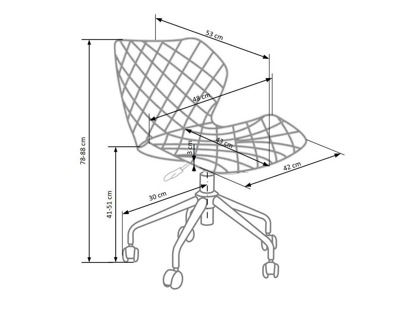 Cadeira para crianças Houston 324 (Preto)