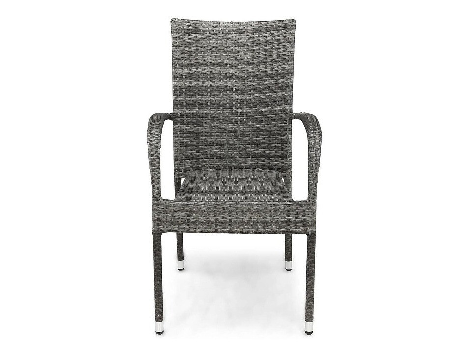 Conjunto de mesa e cadeiras Comfort Garden 1579 (Branco + Cinzento)