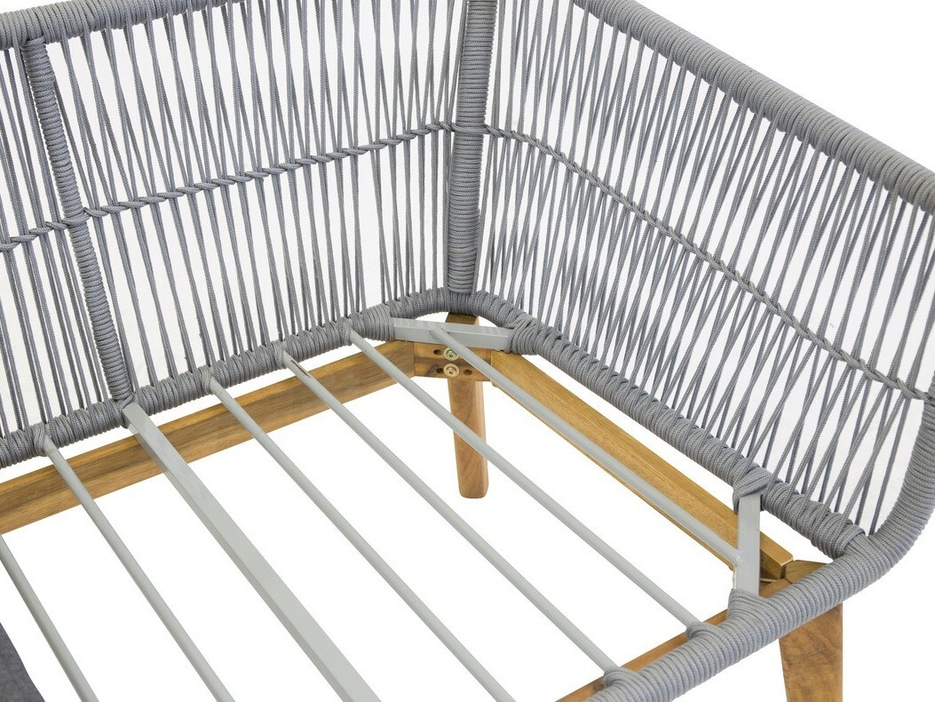 Conjunto de mobiliário para o exterior Dallas 661 (Cinzento + Acácia)