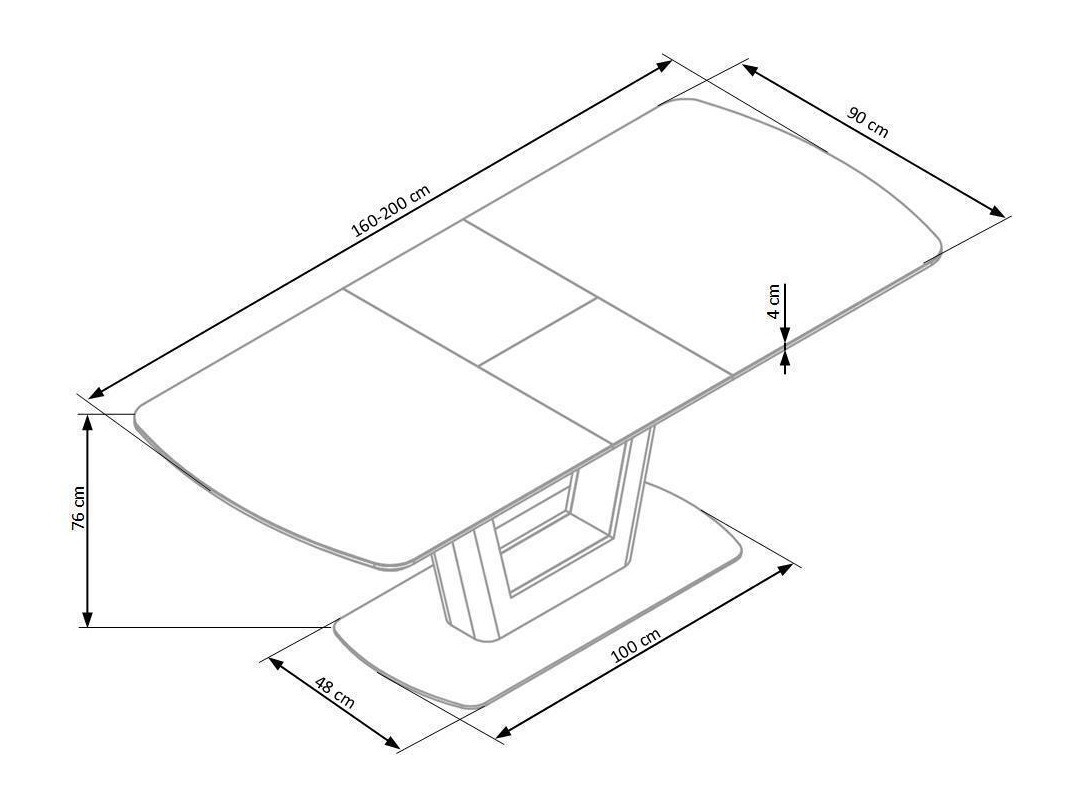 Mesa Houston 722 (Antracite + Nogueira)