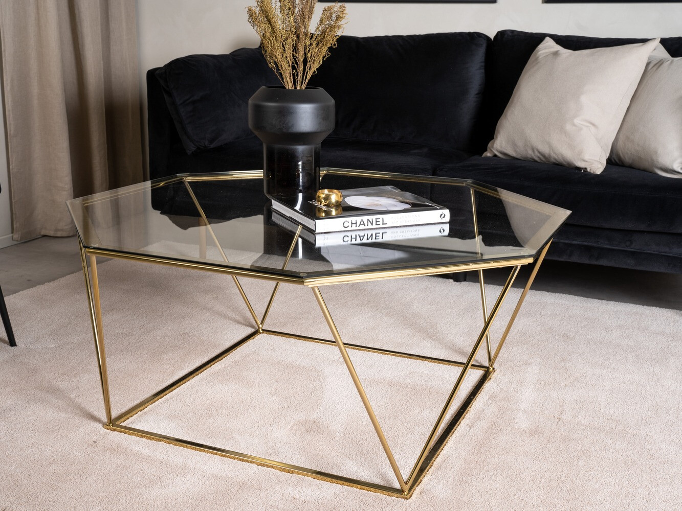 Mesa de centro Dallas 4211 (Dourado)