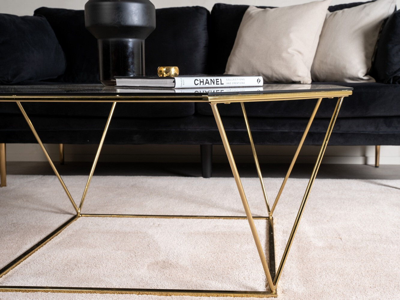 Mesa de centro Dallas 4211 (Dourado)