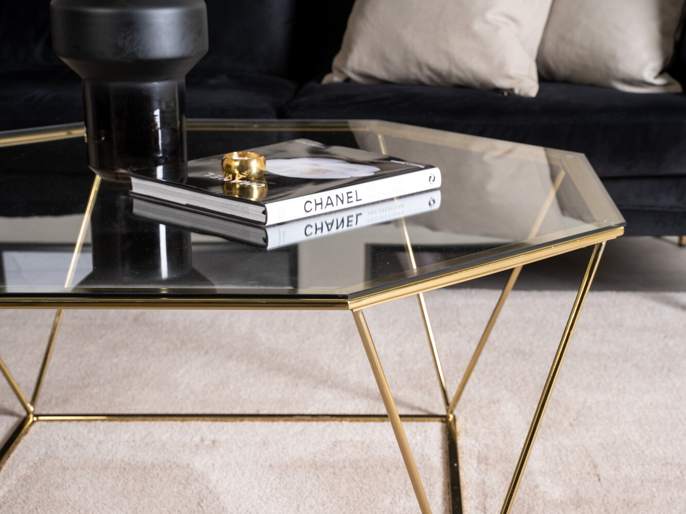 Mesa de centro Dallas 4211 (Dourado)