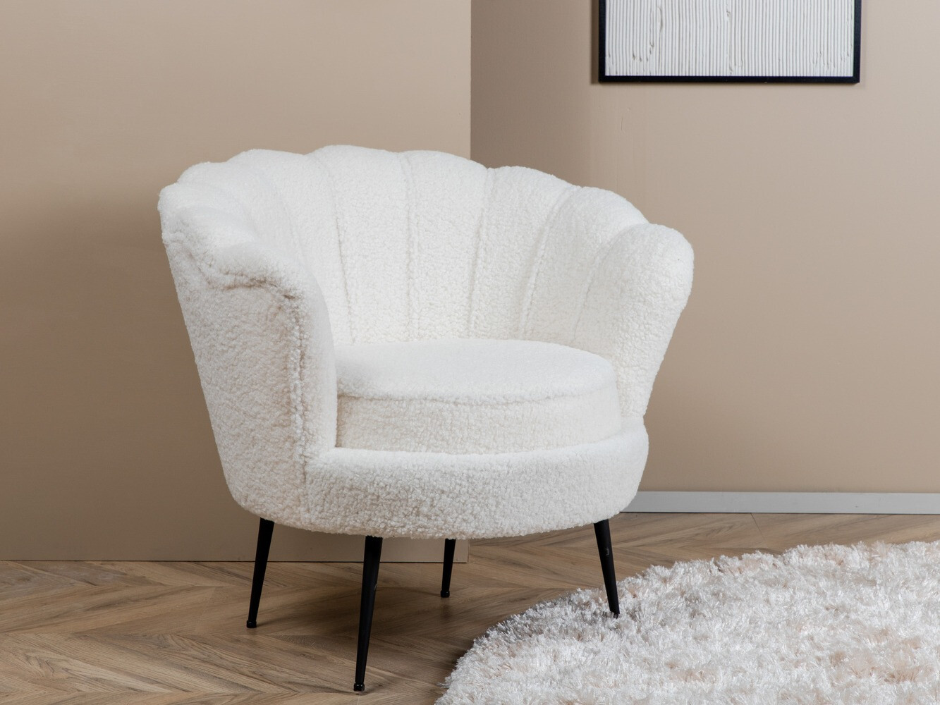 Poltrona Dallas 1705 (Branco + Preto)