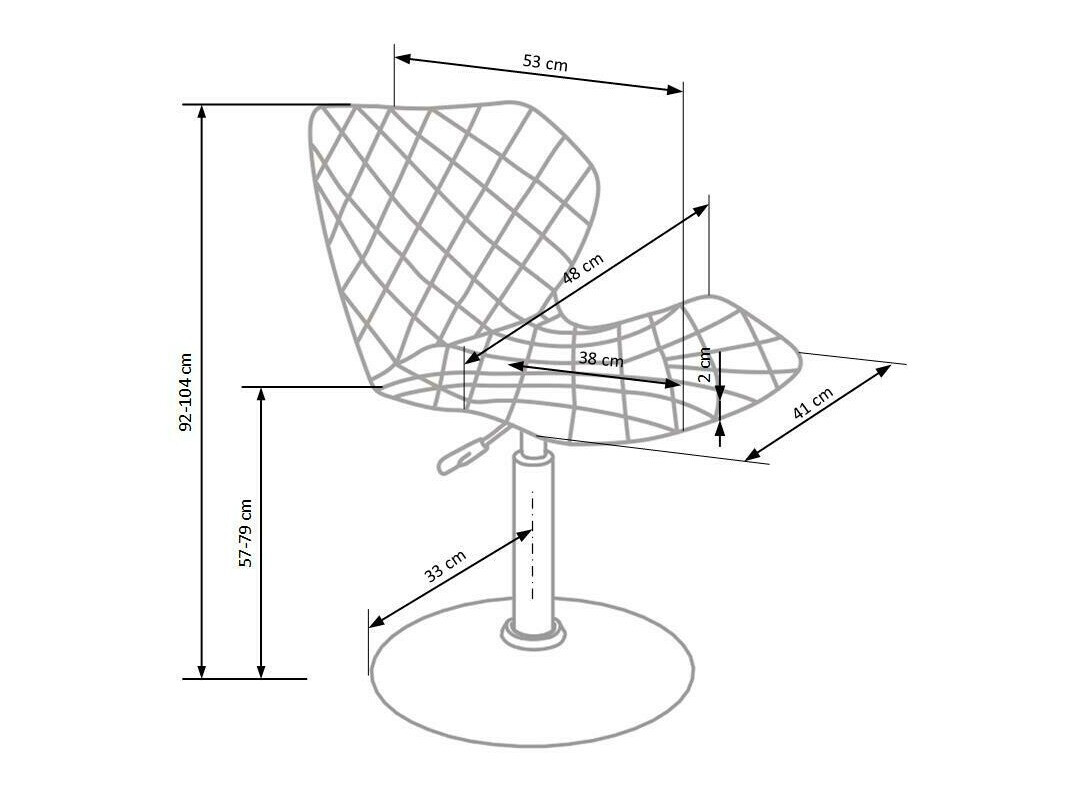 Banco de bar Houston 316 (Cinzento + Branco)