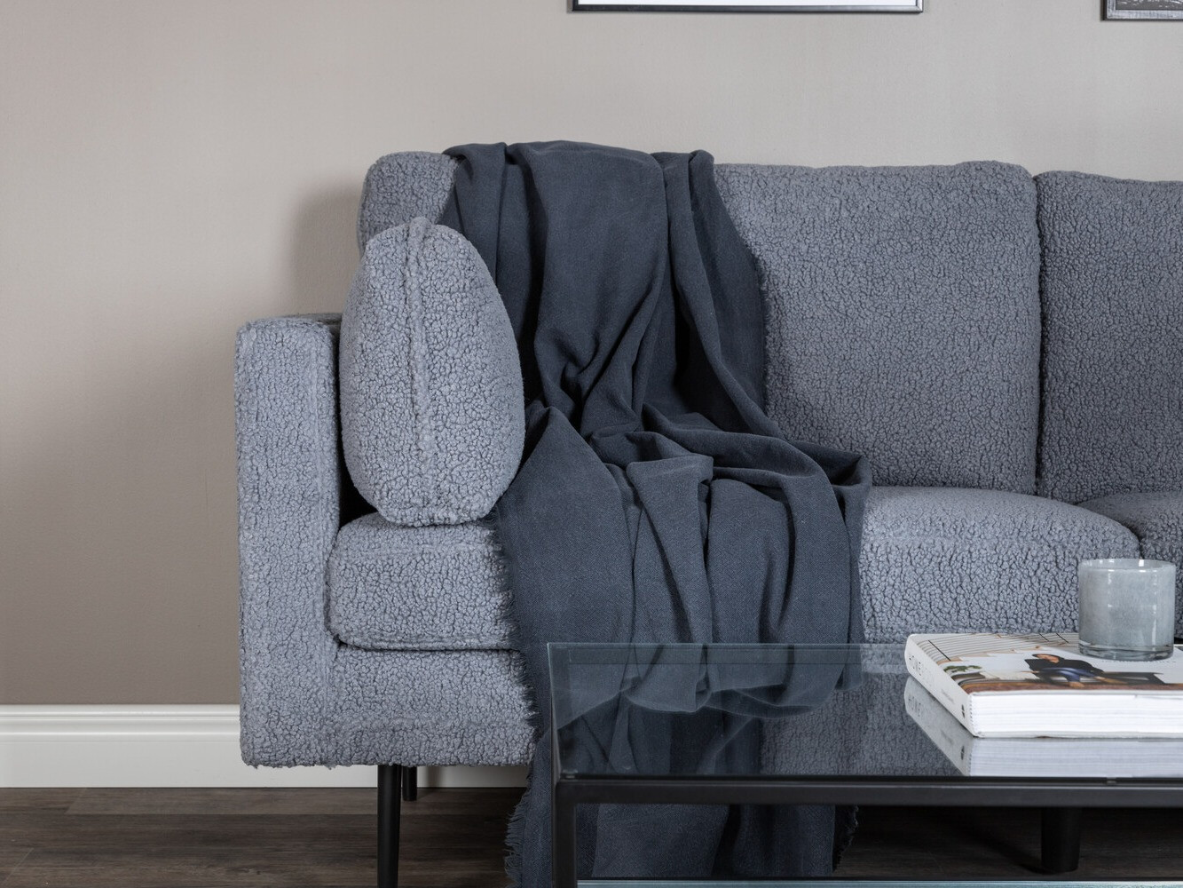 Sofá Dallas 2909 (Cinzento escuro)