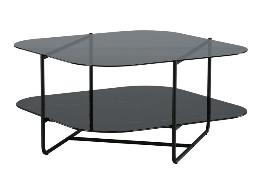 Mesa de centro Dallas 2956 (Mármore preto + Preto)