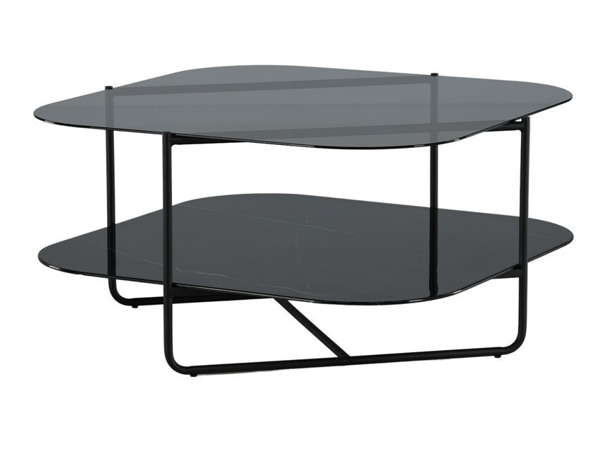 Mesa de centro Dallas 2956 (Mármore preto + Preto)