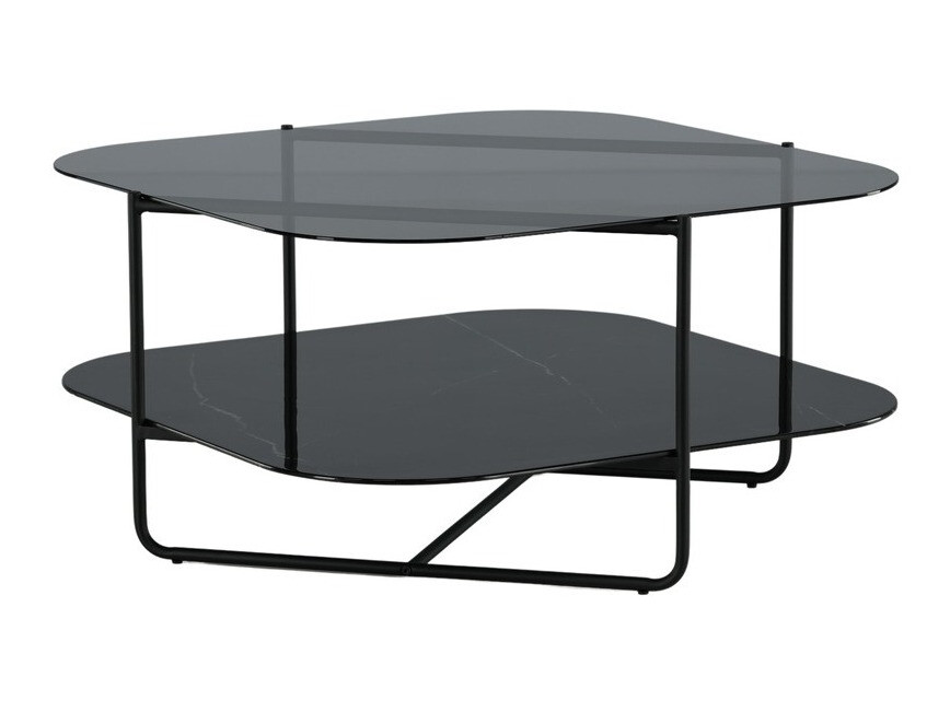 Mesa de centro Dallas 2956 (Mármore preto + Preto)