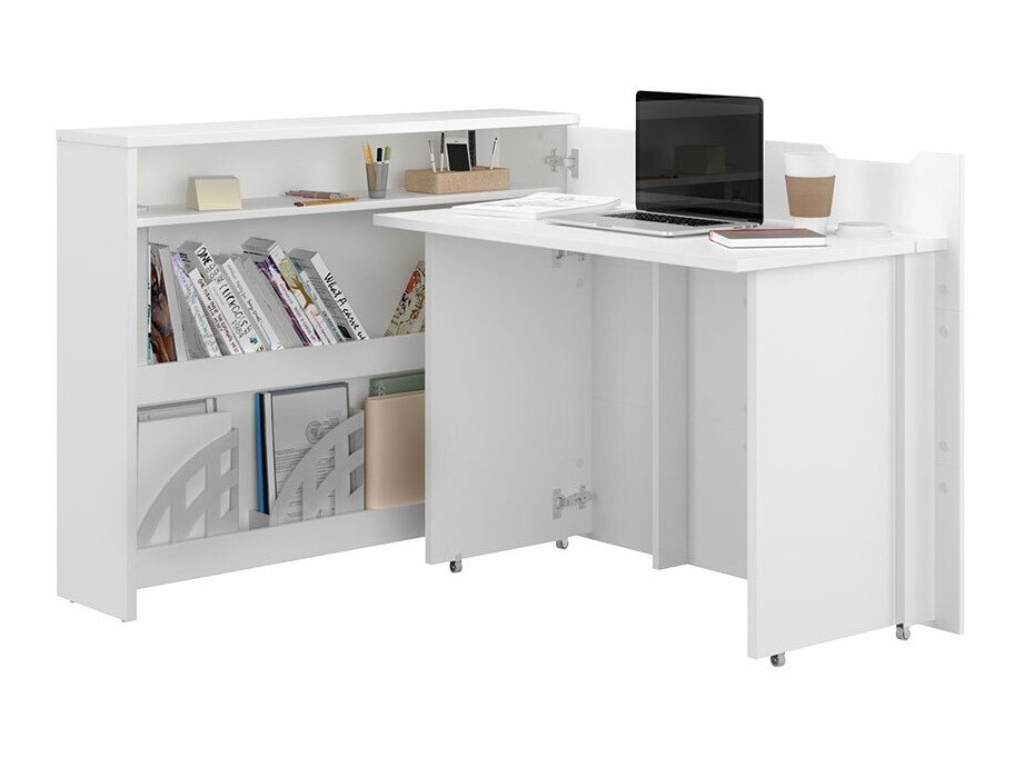 Mesa de escritório para cantos Concept Pro Lenart (Branco)