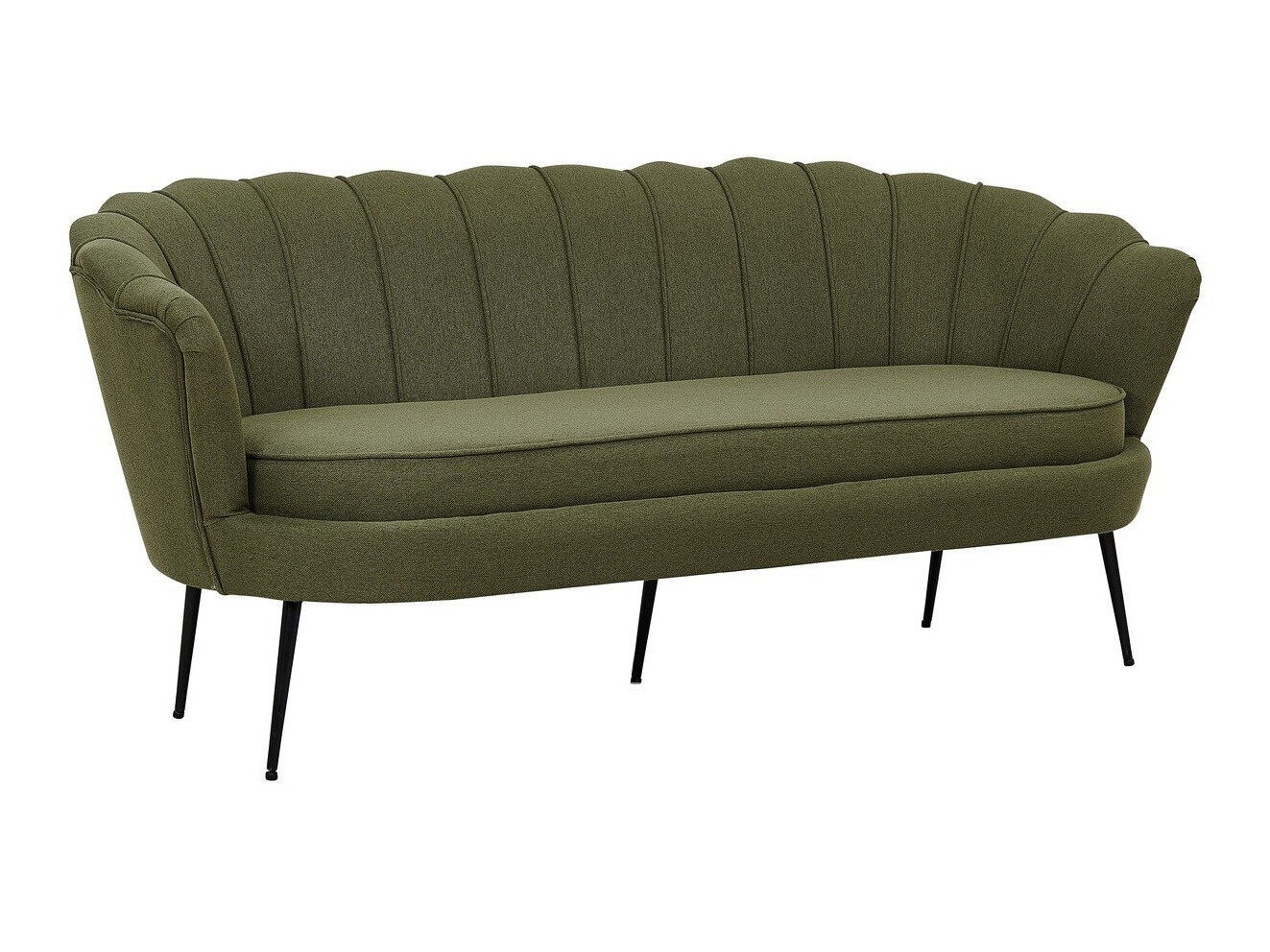 Sofá Dallas 2917 (Verde empoeirado + Preto)