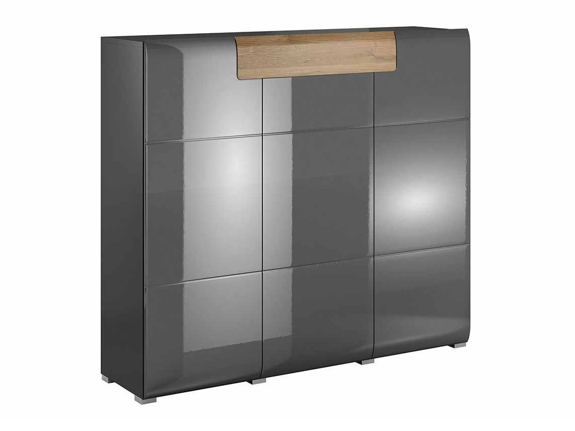 Cómoda Torsone 112 (Antracite + Gloss antracite + Carvalho Grandson)