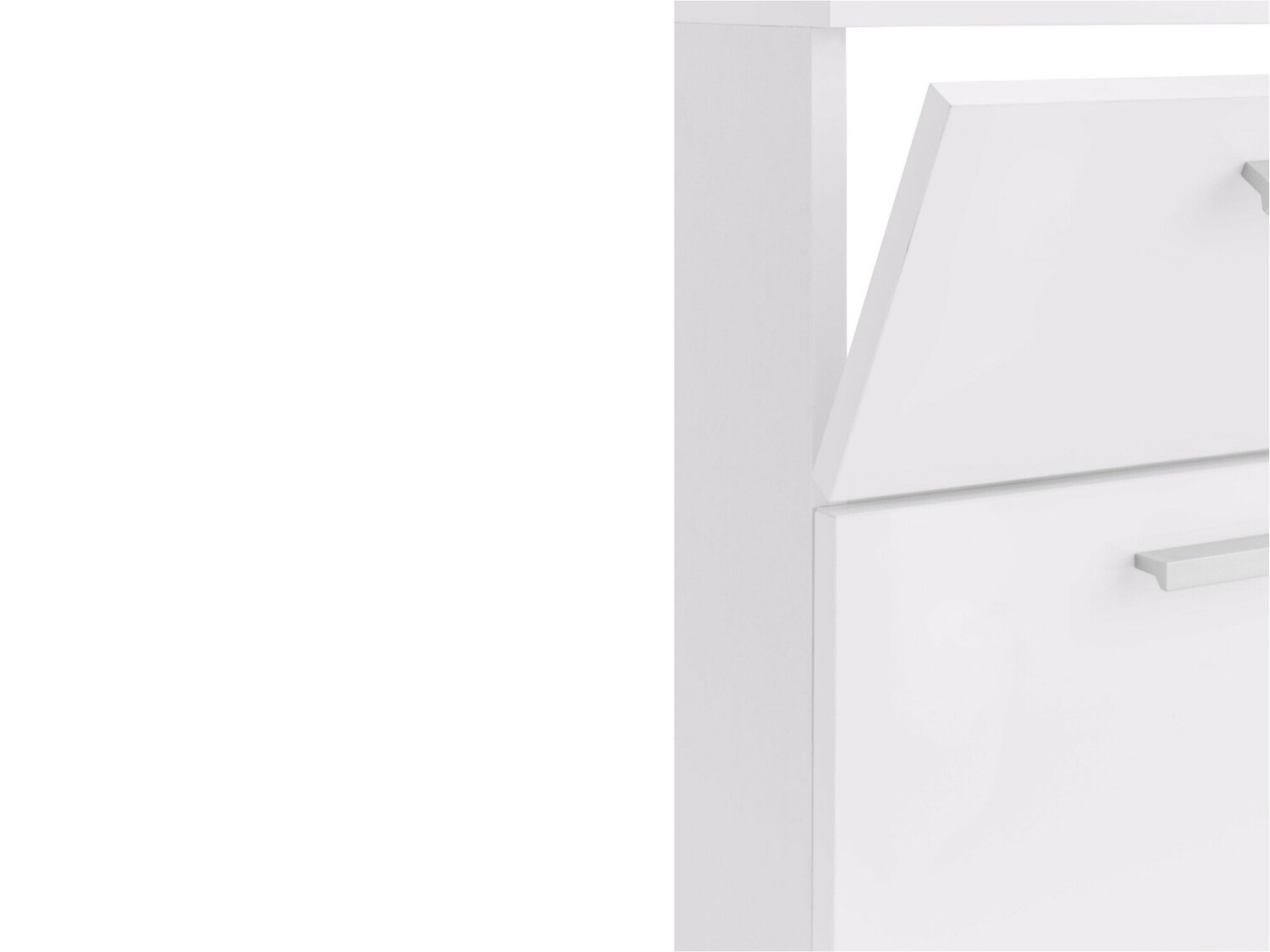 Armário com lavatório de apoio próprio para casa de banho Denton 365 (Branco brilhante)