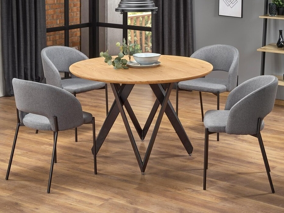 Cadeira Houston Virtus (Cinzento + Preto)