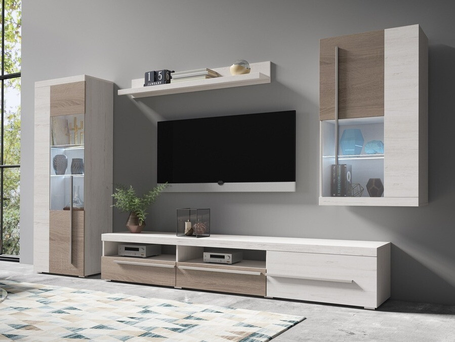 Conjunto para sala de estar Sorciro 105 (Anderson pinho + Brigadeiro carvalho)