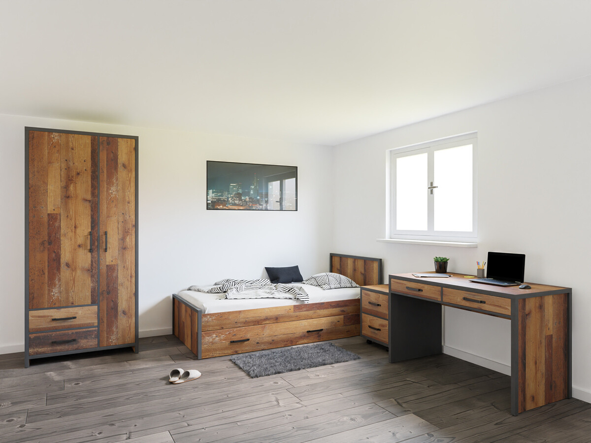 Conjunto de mobiliário Belsera 111 (Castanho + Matera cinzento)