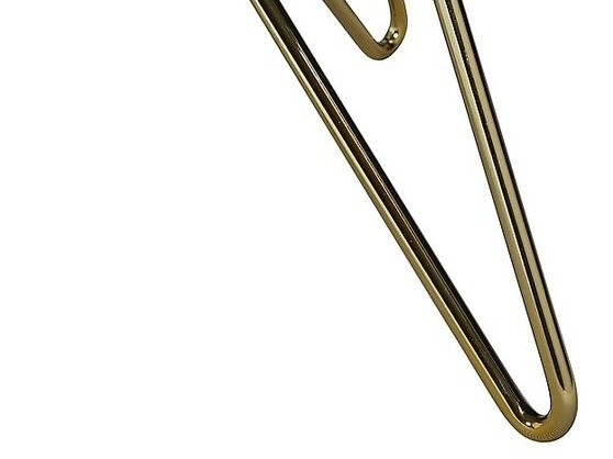 Mesa para revistas Concept 55 210 (Latão brilhante + Cinzento mármore)