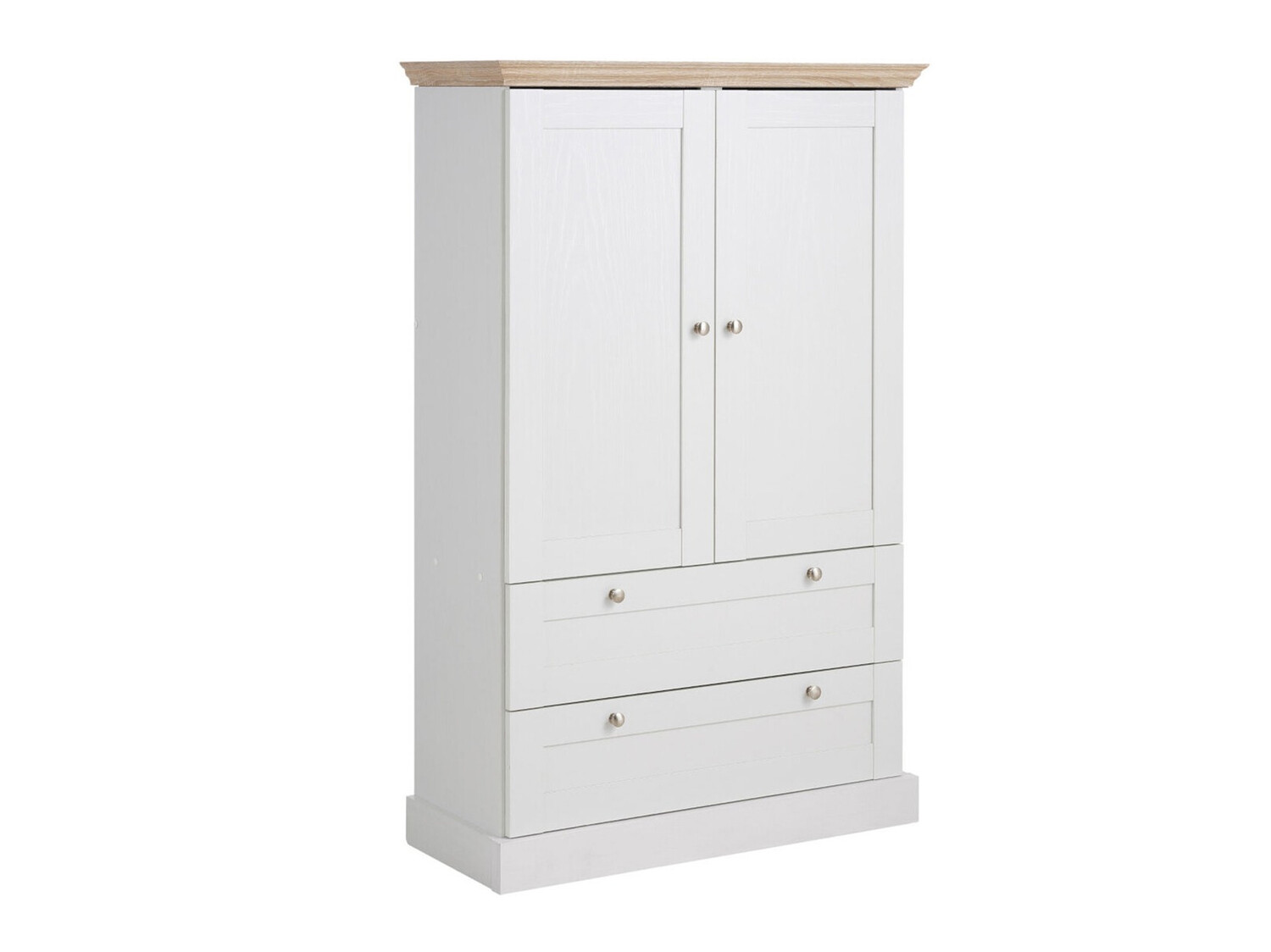 Cómoda Lirveri 102 (Branco + Carvalho claro)