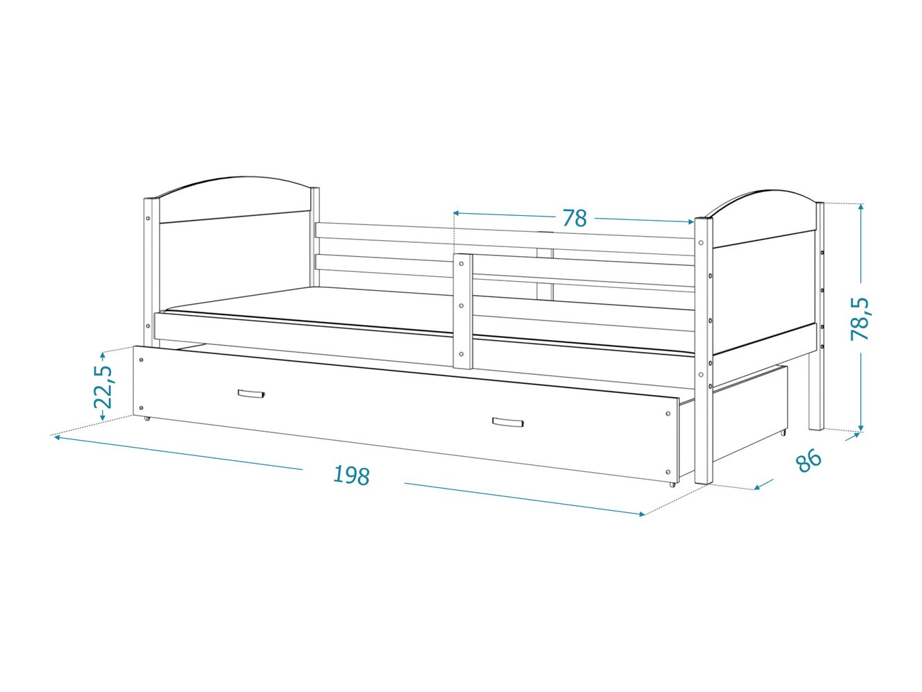 Cama Aurora 128 (Pinheiro)
