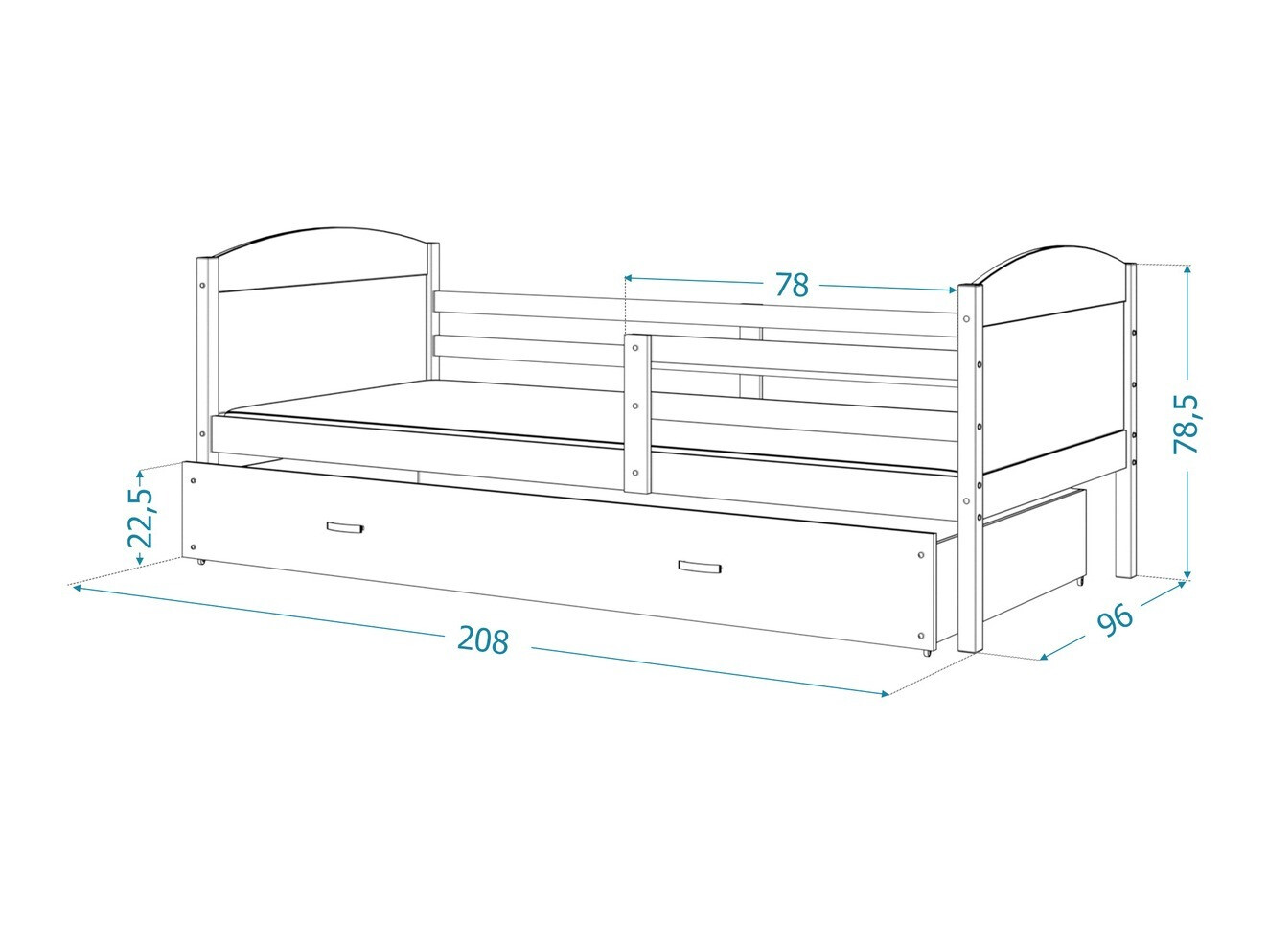 Cama Aurora 129 (Branco)