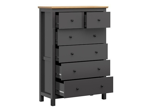 Cómoda Sordoro 105 (Grafite + Carvalho Artisan)