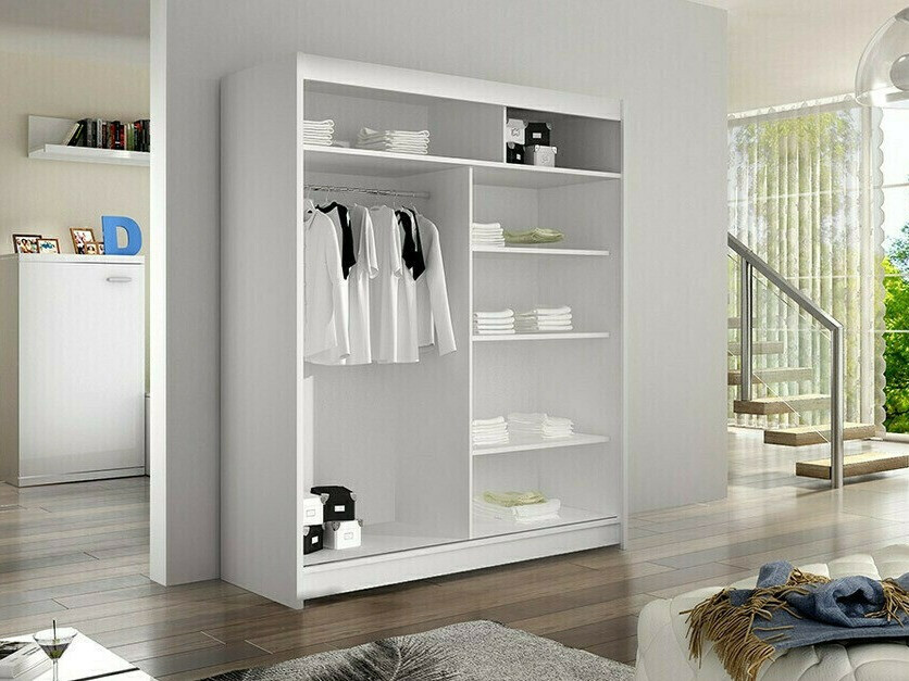Roupeiro Closico Vastor I (Branco + Carvalho Artisan)