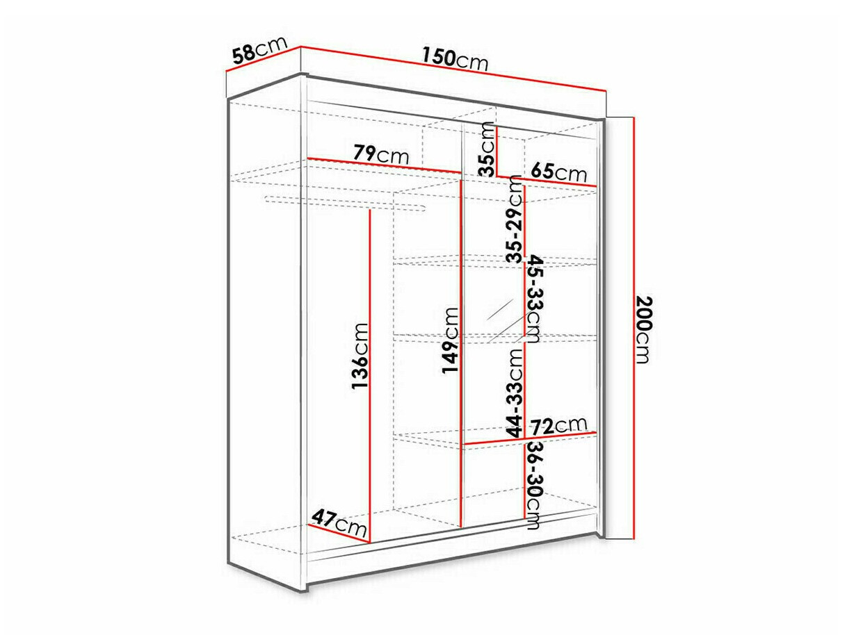 Roupeiro Closico Vastor I (Preto + Carvalho Artisan)