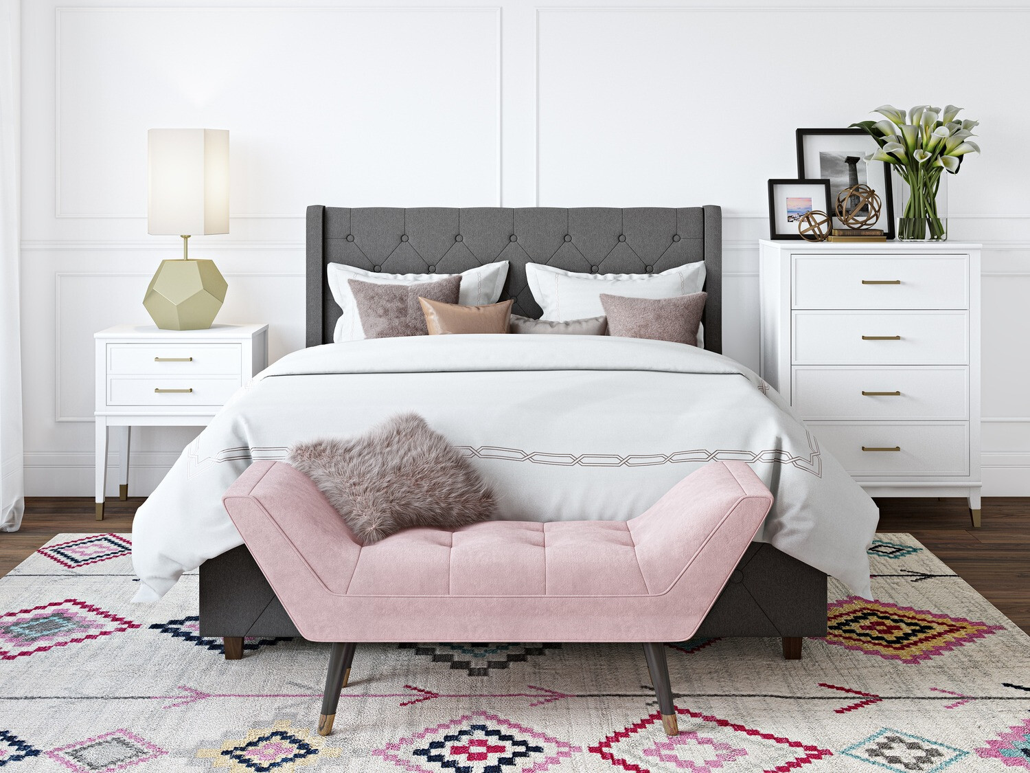 Cómoda CosmoLiving by Cosmopolitan Belromu 101 (Branco)