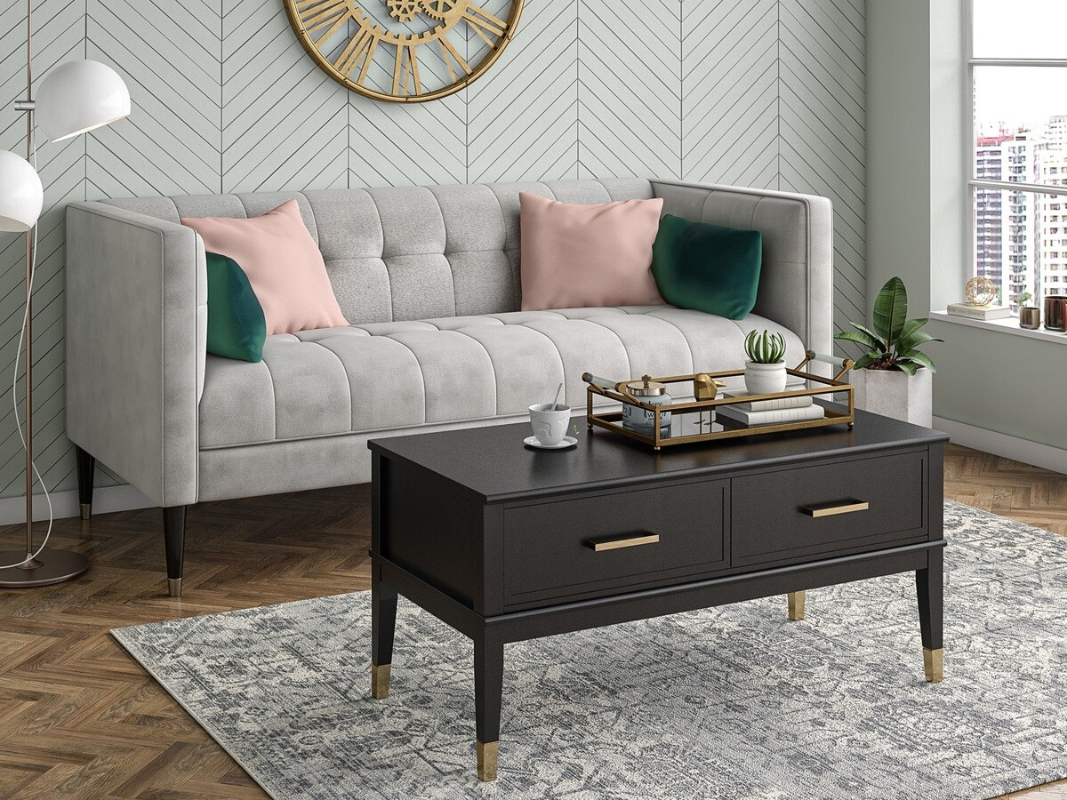 Mesa de centro extensível CosmoLiving by Cosmopolitan Belromu 105 (Preto)