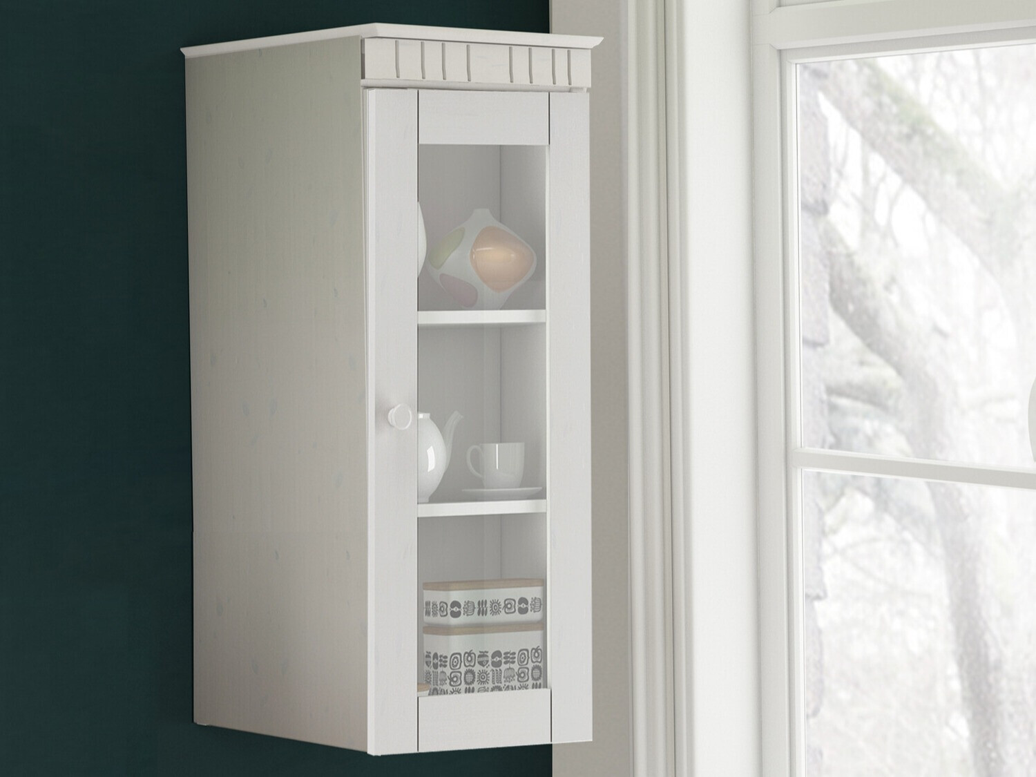 Estante de parede Elbelba 104 (Branco)