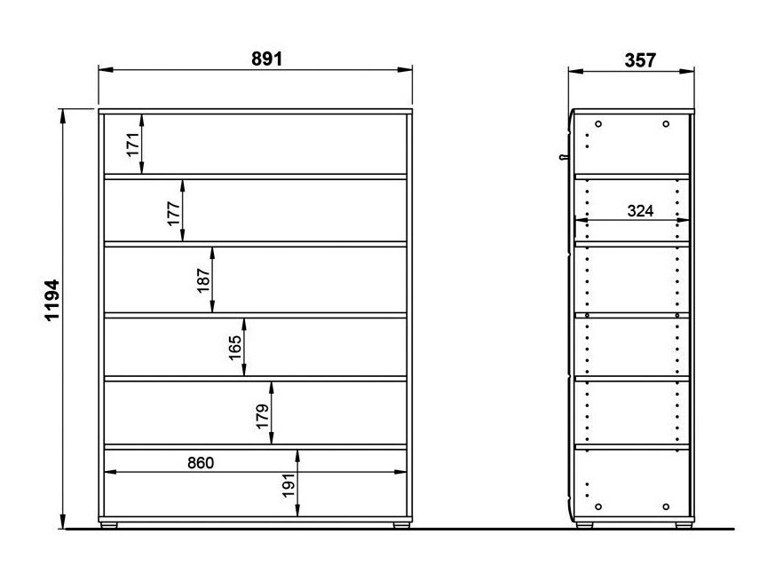 Sapateira Livromu 102 (Branco brilhante)