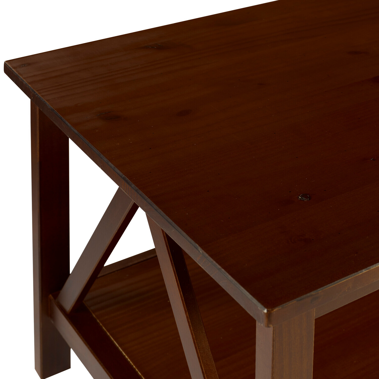 Mesa para revistas Denton 417 (Castanho escuro)