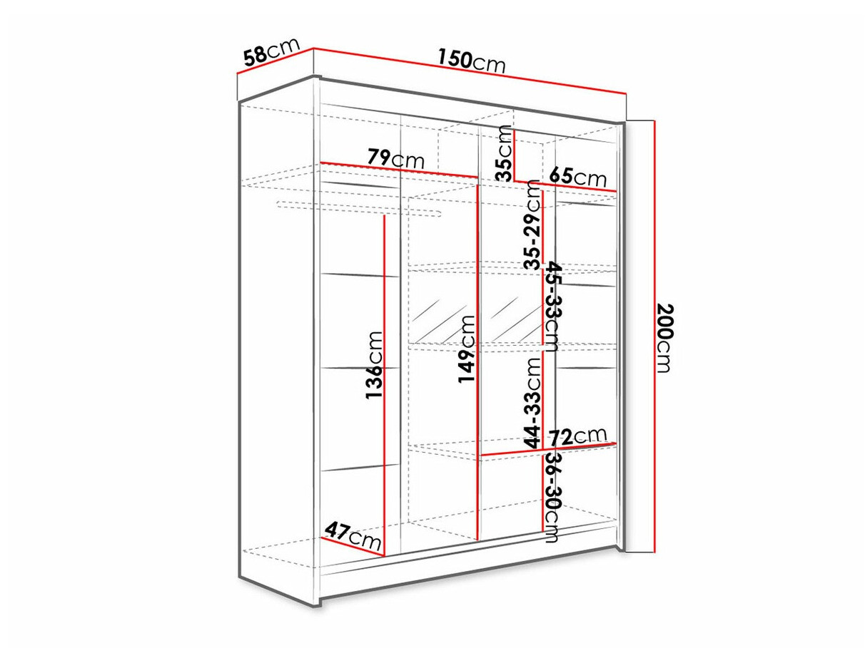 Roupeiro Closico Vastor V (Branco + Carvalho Artisan)