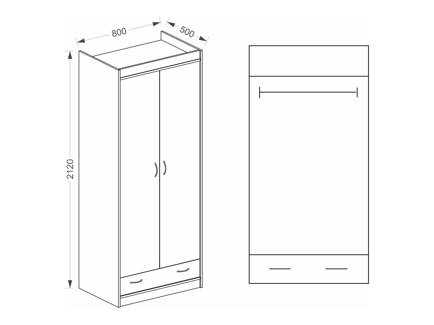 Roupeiro Omaha A103 (Brigadeiro carvalho)