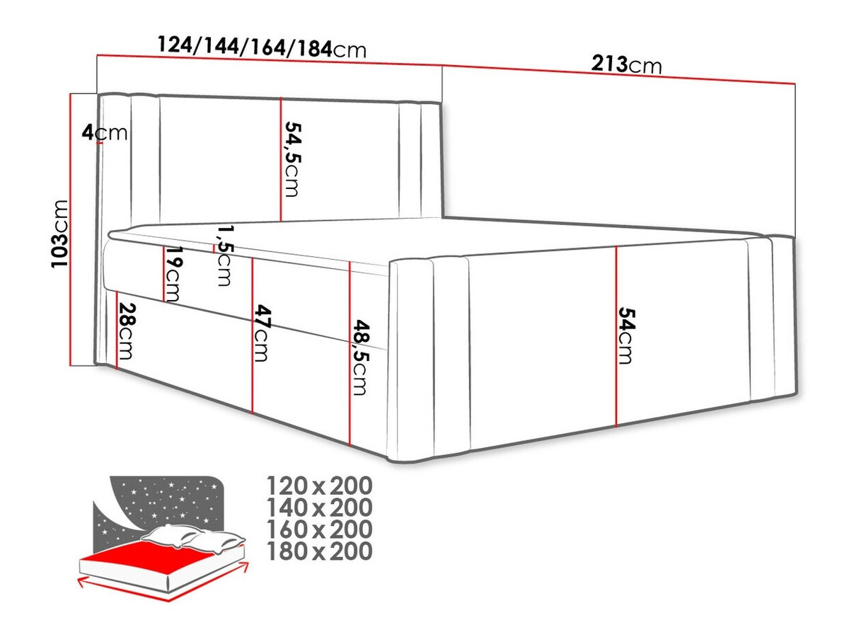 Cama continental Mel (Amor Velvet 4311)
