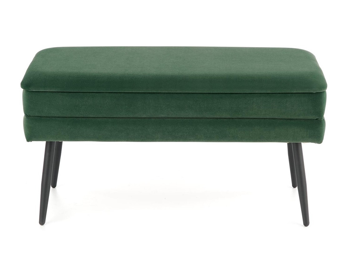 Banco estofado Houston 1255 (Verde escuro + Preto)