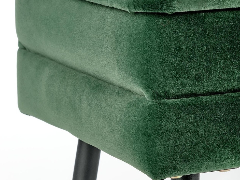 Banco estofado Houston 1255 (Verde escuro + Preto)