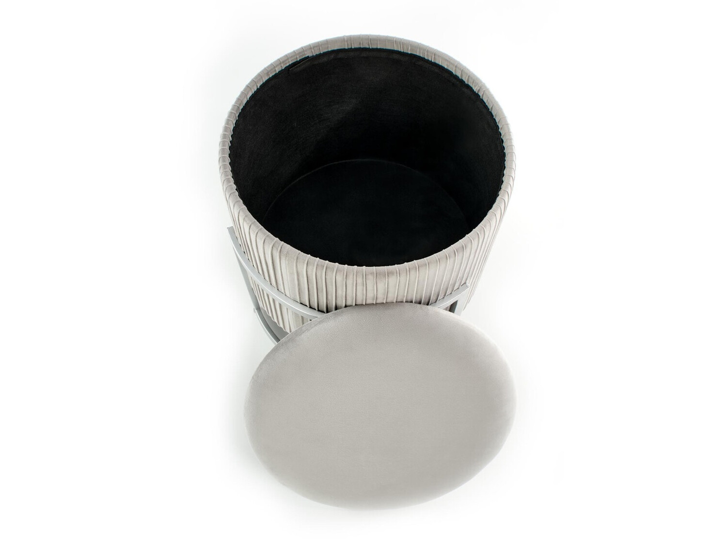 Pufe Houston 1256 (Cinzento claro)