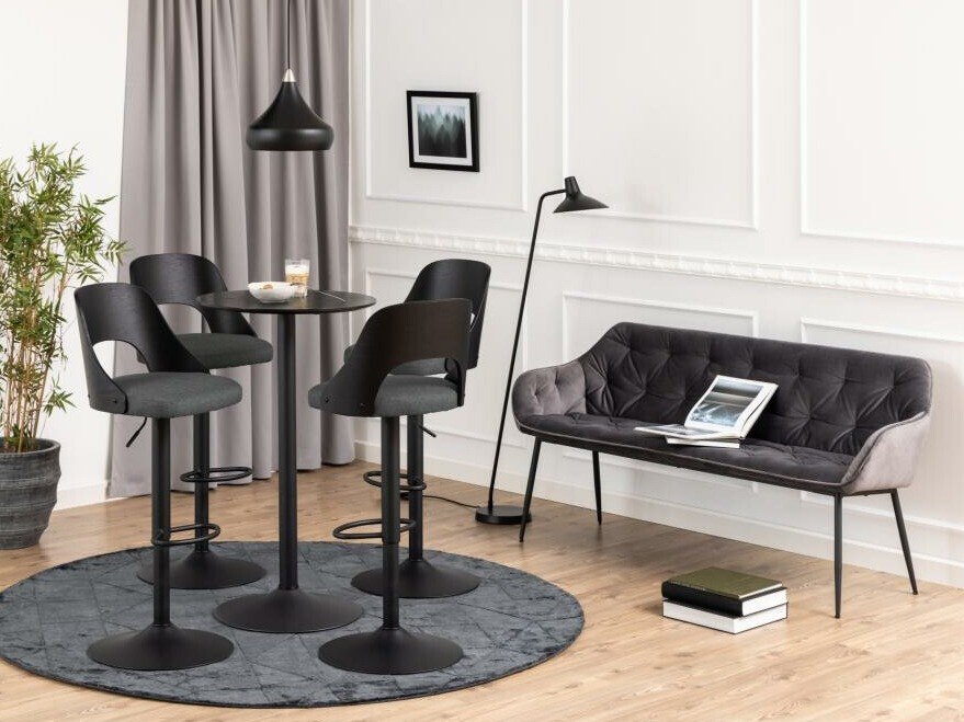 Banco estofado Norsica 589 (Cinzento escuro)