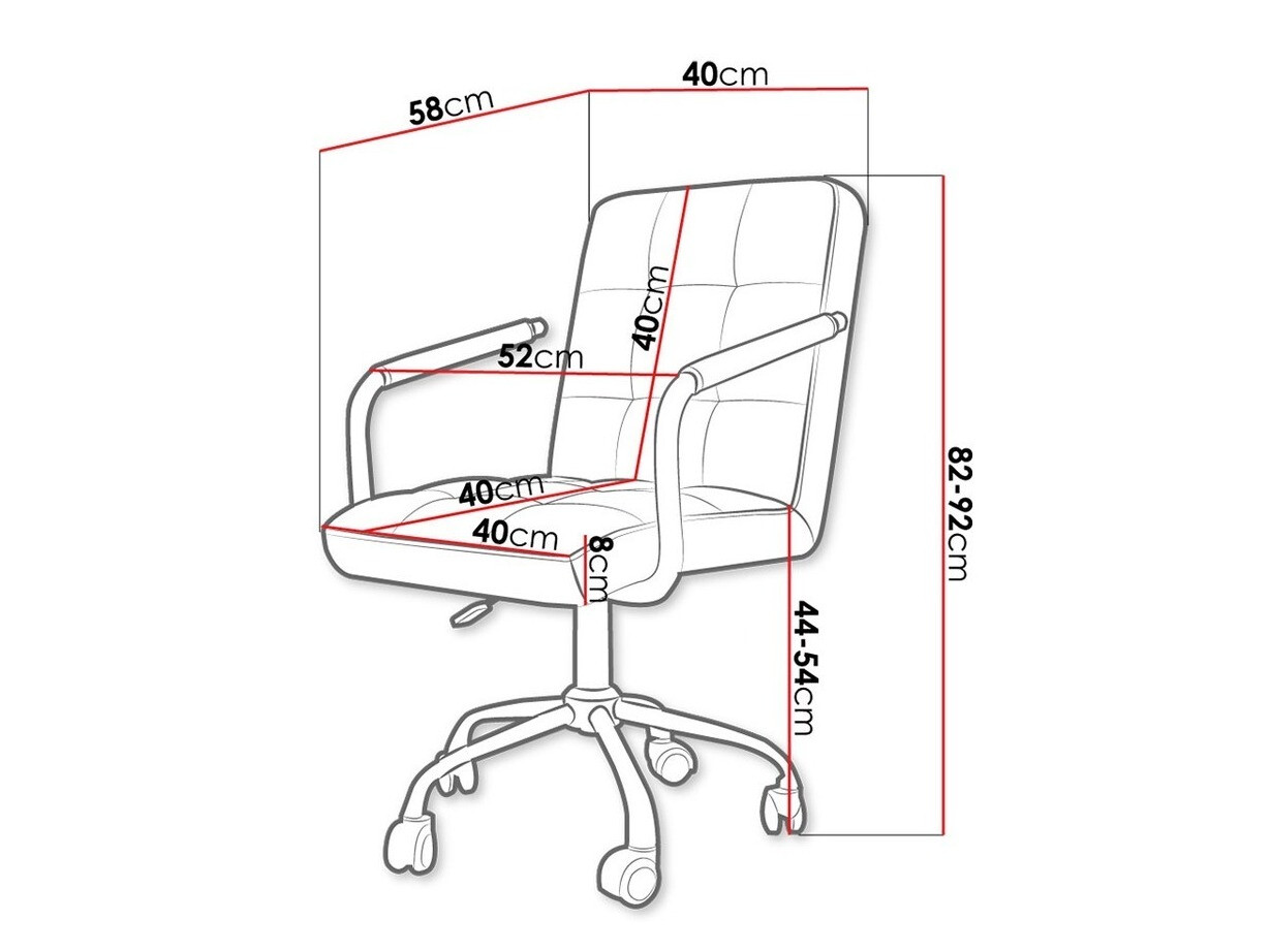 Cadeira de escritório Comfivo Hilaritas I (Branco)