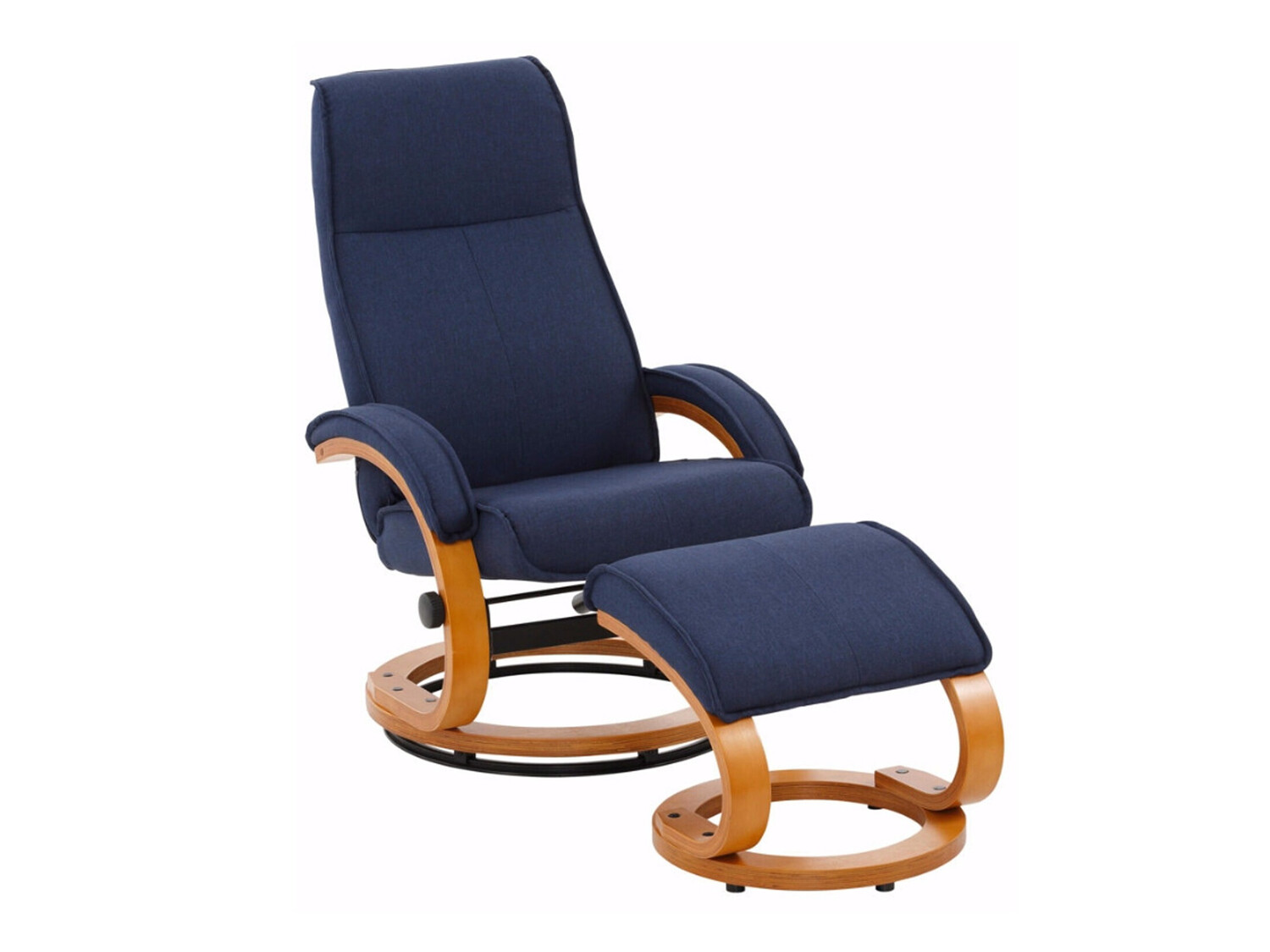 Poltrona Denton 197 (Castanho + Azul escuro)