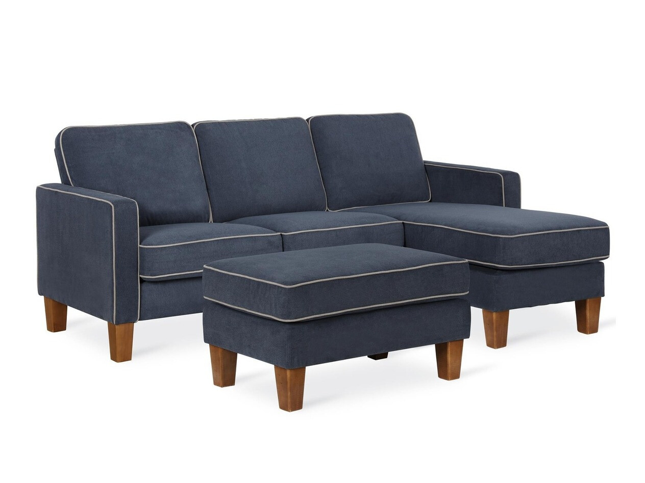 Sofá de canto Novogratz 124 (Azul)